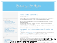 Bewertung in Gesundheit & Schönheit für Webseite pickelampohilfe.de... Bewertung pickelampohilfe.de