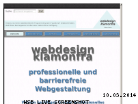 Bewertung in Webdesign & SEO für Webseite webdesign-klamonfra.de... Bewertung webdesign-klamonfra.de